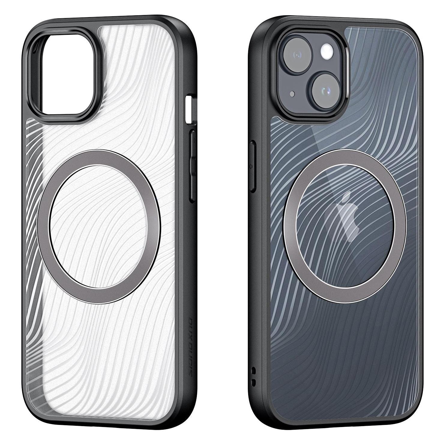 Dux Ducis Armored case for iPhone 15 Plus with MagSafe Aimo Mag - black (Apple iPhone 15 Plus) (Dux Ducis Aimo Mag Apple iPhone 15 Plus Black)