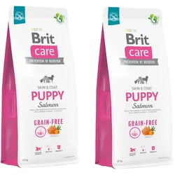 BRIT CARE Dog Grain-free Puppy Salmon 2x12kg