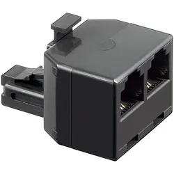goobay T-Adapter 2x RJ11 Buchse >RJ11 Stecker schwarz