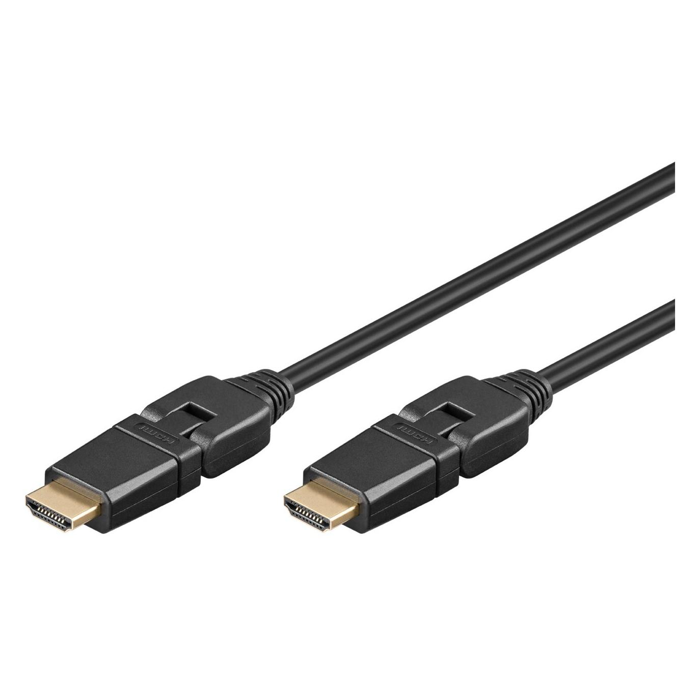 Goobay High-Speed-HDMI-360°-Kabel mit Ethernet (5 m) (61292)