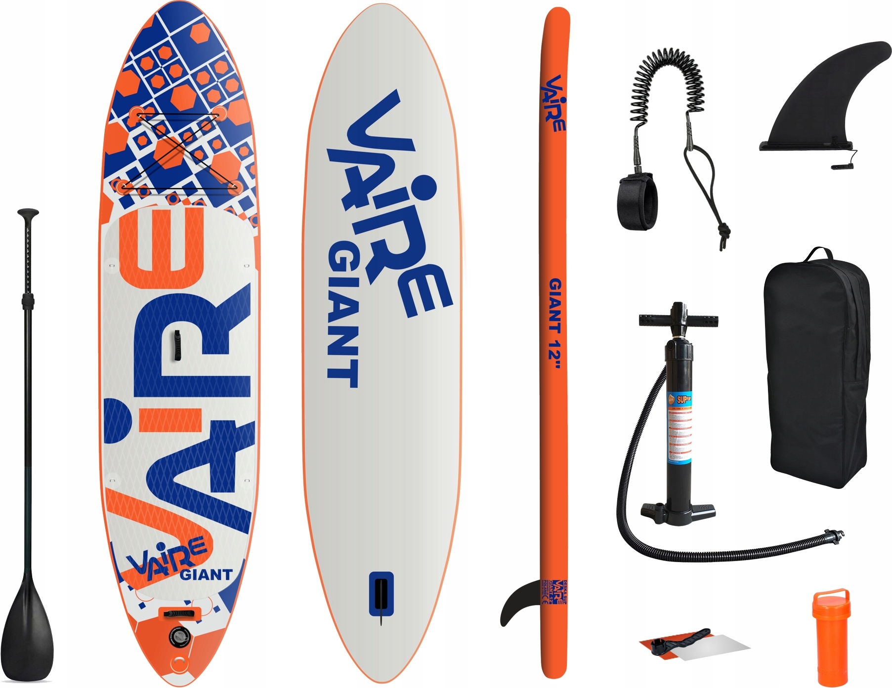SUP-Board Vaire Giant 367-Familien, Stabil- und aufblasbares Allround-XL-Board