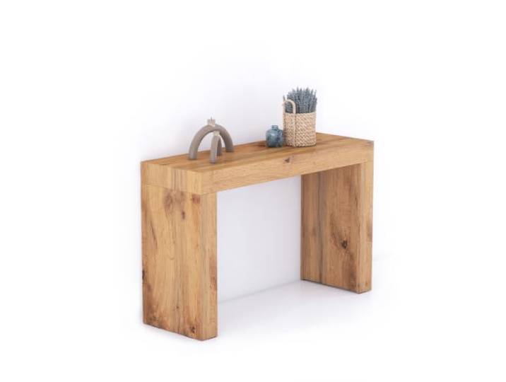 MOBILI FIVER, Evolution Konsolentisch 120 x 40, rustikale Eiche, Made In Italy