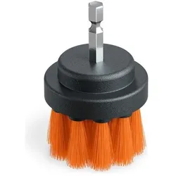ADBL Twister Soft 125mm Polstermöbelbürste, Reinigungsutensil, Orange, Schwarz