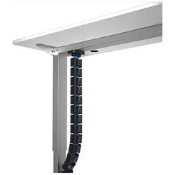 Powerone, Kabelschutz + Kabelführung, Powerton ERGO GANSO PRO Kabel-Organizer, schwarz/blau (Kabelkanal, 128.50 cm)