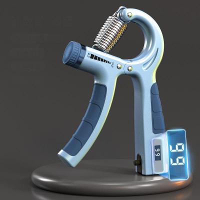 Everyday Crate Adjustable Hand Grip Strength Trainer Durable Hand & Finger Strengthener Electronic Count Blue