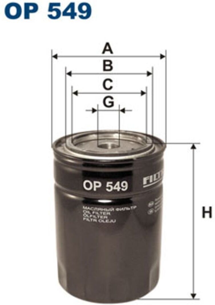 Ölfilter FILTRON OP 549