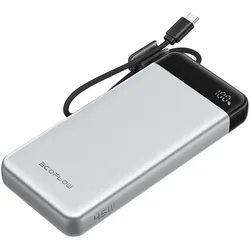 EcoFlow RAPID Powerbank (20K, 45W, integriertes Kabel) - Perlweiß - Perlweiß