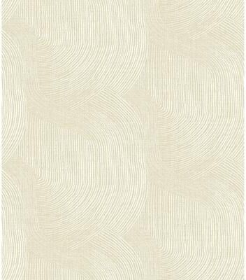 A-Street Prints Folly Champagne Zen Swirls Wallpaper