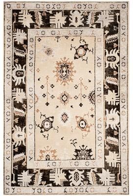 SAFAVIEH Hand-knotted Maharaja Baudilia Traditional Oriental Viscose Rug