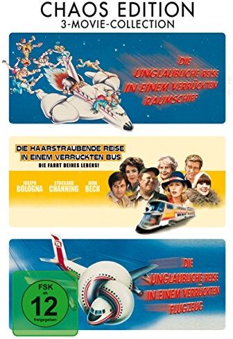 Jim Abrahams - Die unglaubliche Reise in einem verrückten Raumschiff - Die unglaubliche Reise in einem verrückten Flugzeug - Die haarsträubende Reise in einem verrückten Bus - 3 DVD Box - Preis vom 04.10.2026 03:51:26 h