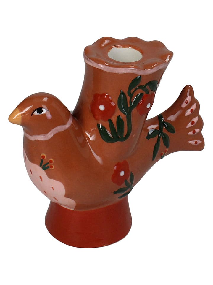 Kersten Kerzenhalter ''Bird'' in Hellbraun - (B)16 x (H)14 x (T)6 cm - onesize