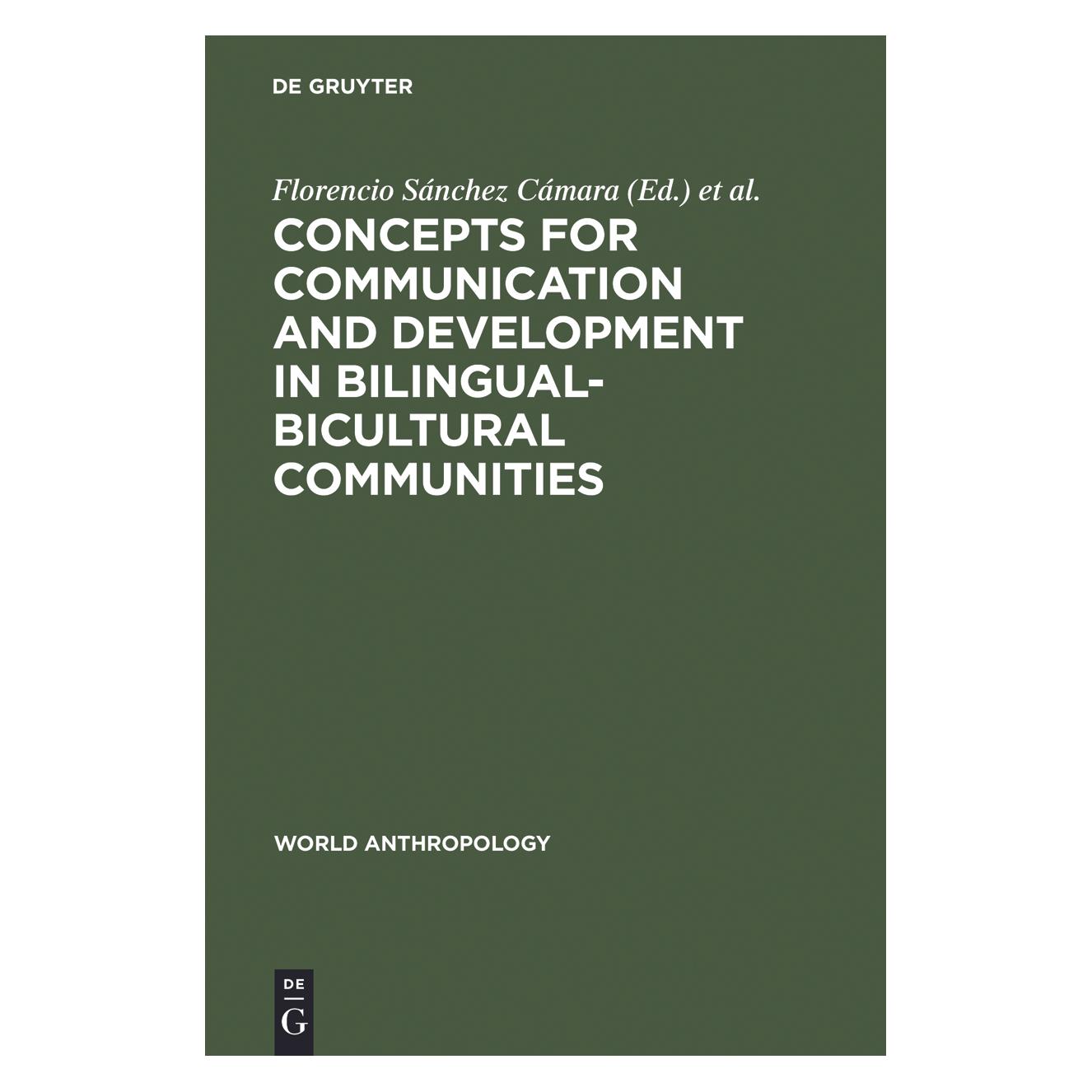 De Gruyter Concepts for communication and development in bilingual-bicultural communities (Englisch, Hardcover) (71876695)