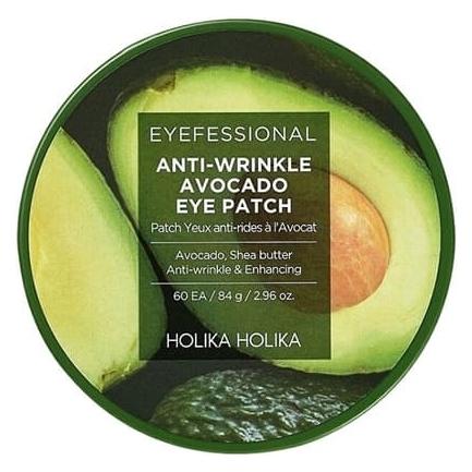 Holika Holika Eyefessional Anti-Wrinke Avocado Eye Patch Hydrogel Eye Pads 60Pcs. (Augenpatches) (8806334390822)
