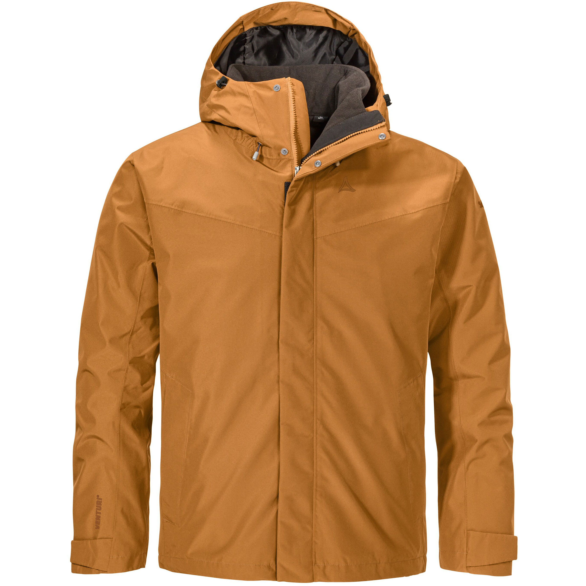 Schöffel Style Okere 3in1 Herren Doppeljacke braun Größe L Trekking Isolierend Wasserabweisend