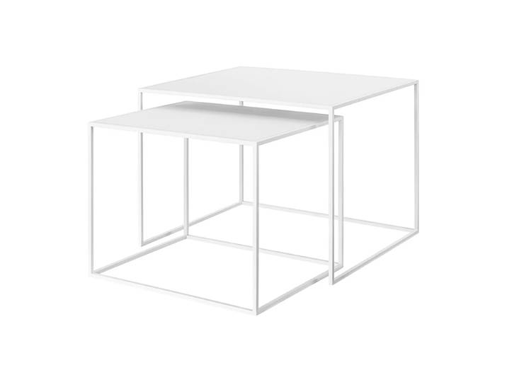 Blomus- Fera Beistelltisch, L, weiss (2er-Set)