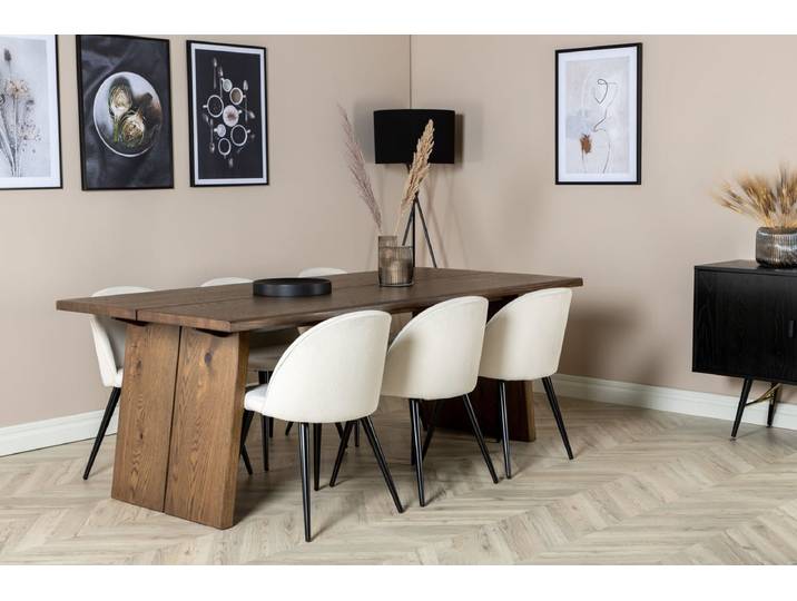 Esstisch Kaiora - vereint Robustheit mit eleganter Optik - Natur - Luxusbetten24