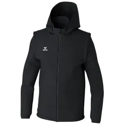 Erima Team Jacke mit abnehmbaren Ärmeln Herren - schwarz - 3XL