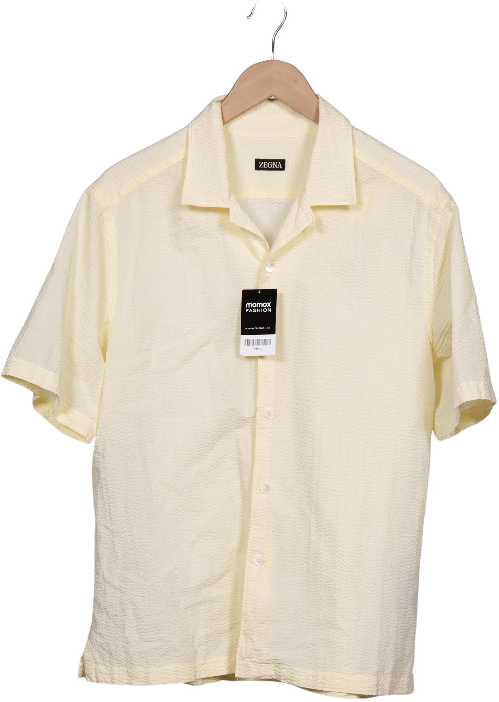 Ermenegildo Zegna Herren Hemd, Cremeweiß, Gr. L, Baumwolle - Second Hand