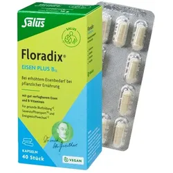 FLORADIX Eisen plus B12 vegan Kapseln 40 St