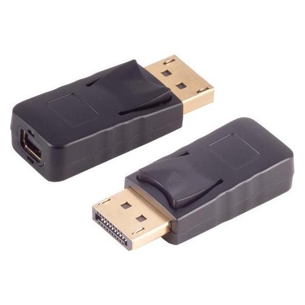 Shiverpeaks S/CONN maximum connectivity DisplayPort 1.2 Adapter, DisplayPort Stecker auf Mini DisplayPort Buchse (DisplayPort, Mini DP) (10-01030)