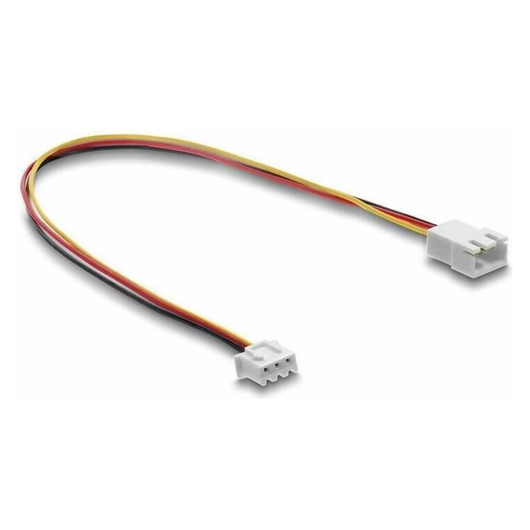 Delock Lüfter Verlängerungskabel Stecker zu Buchse 3 Pin, St (30 cm, 3 Pin) (90867)