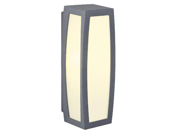 SLV Meridian 230045 Outdoor wall light Energy-saving bulb\, LED (monochrome) E-27 20 W Anthracite