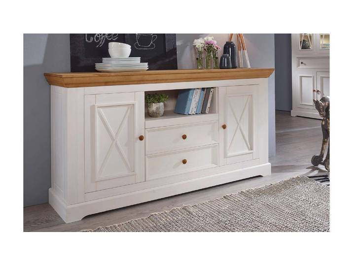 Sideboard Fanö II Kiefer weiss – 3%-Vorkasse-Rabatt