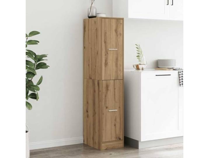 HPUYRFG Apothekerschrank Artisan Oak 30x41x144,5 cm Holzwerkstoff Feuchtigkeitsbeständig, glatte Oberfläche, Metallschienen, elegante Griffe, vielseitig für Küche Wohnzimmer Büro