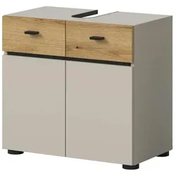 Waschbeckenunterschrank   ¦ beige ¦ Maße (cm): B: 60 H: 56