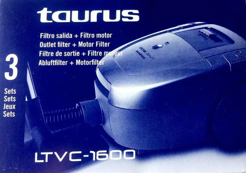 Set de Filtros aspirador Taurus LTVC 1600