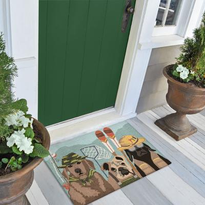 Liora Manne Lush Decor Frontporch Fishing Patrol Indoor/Outdoor Rug