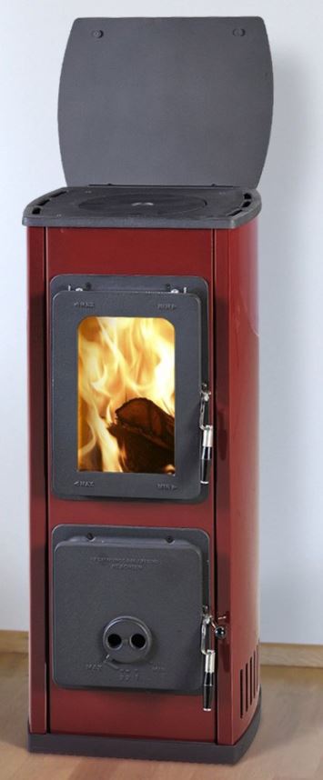 THORMAVYROBA Dauerbrandofen MILANOII 5,5kW H890xB378xT316mm, rot 08049961