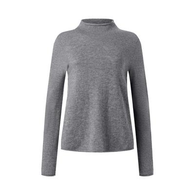 Strickpullover MAERZ MUENCHEN "Maerz Muenchen 375100 Strickpullover Damen Bekleidung", Damen, Gr. 44, grau, 100% Wolle, Pullover Strickpullover