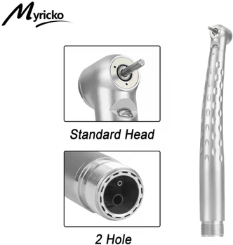 Inspire Essentials ProLite Fiber Optic LED Dental High Speed Handpiece With E Generator 2 Hole Standard Head