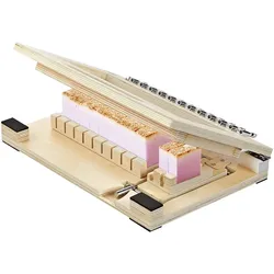 VEVOR Seifenschneider, Holzseifenschneider, Drahtschneider, 12 Segmenten, inkl. Ersatzdrähten, DIY-Schneidewerkzeug, Ideal für Handgemachte Seifenherstellung Kerzen Trimmen Käse