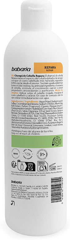 Babaria Shampoing réparateur à l’oignon