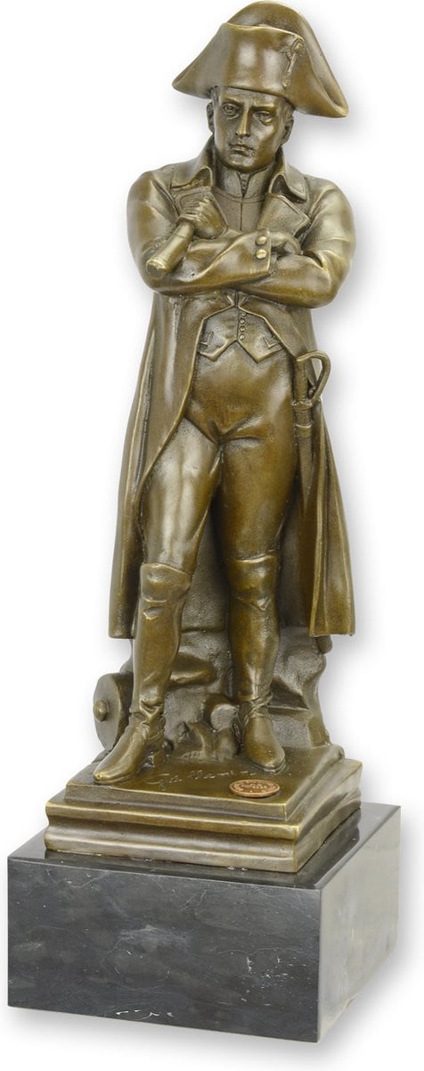 Bronzen beeldje Napoleon sculptuur Hoogte: 30,5 cm