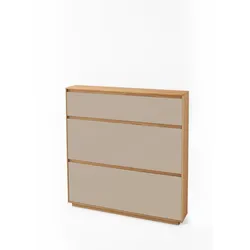Voss Möbel Schuhschrank V100 Lack Beige Sand