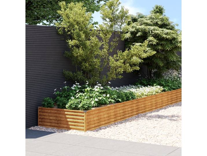 vidaXL - Plantenbak - verhoogd - 960x100x36 - cm - cortenstaal