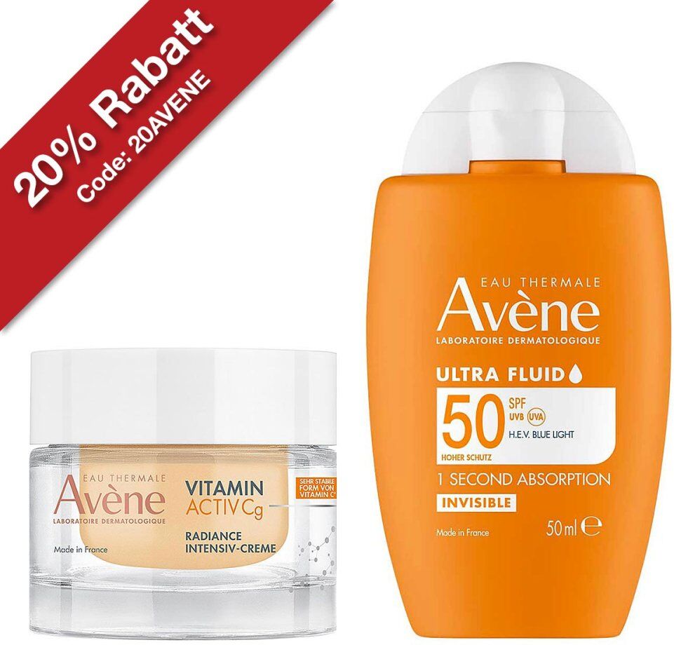 Avene Ultra Fluid Invisible Lsf 50 + VITAMIN ACTIV Cg Radiance Creme