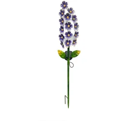 Galix, Gartenbeleuchtung, Violette, solarbetriebene Dekorationsleuchte - - G2622 - Metall - Höhe 65 cm - 15 Mikro-LEDs (IP44)