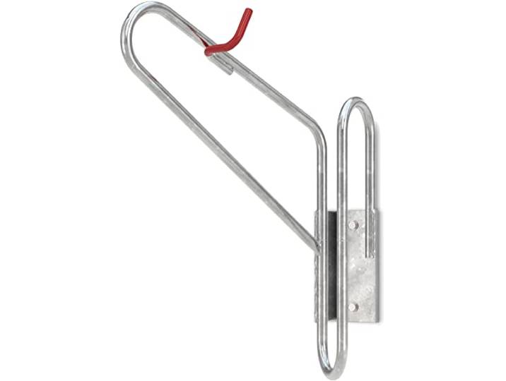 Hängeparksystem 3971 Fahrradständer für 1 Fahrrad 70° rechts, Wandmontage Hängeparker Stahl verzinkt & kunststoffummantelte Aufhänge-Haken Fahrradparker Aufhänger Hänger Dreifke®