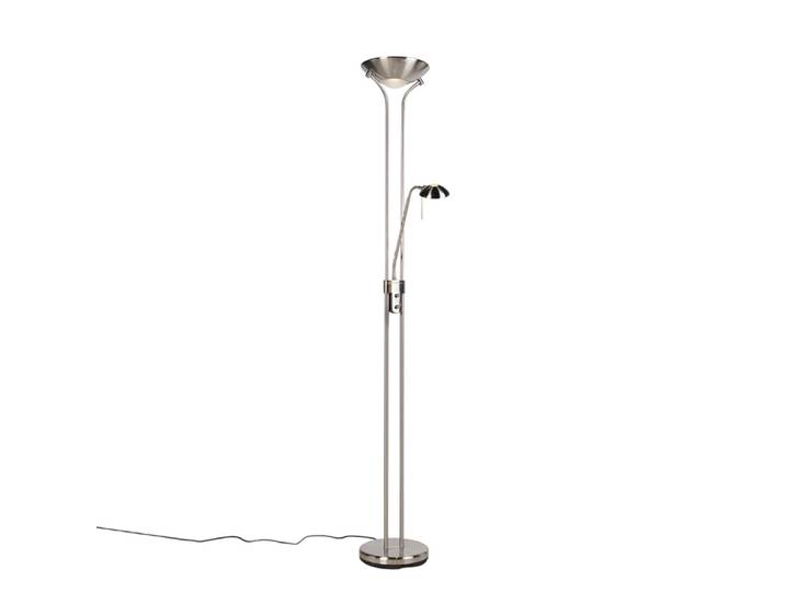 Lampadaire acier lampe lecture led dimmer