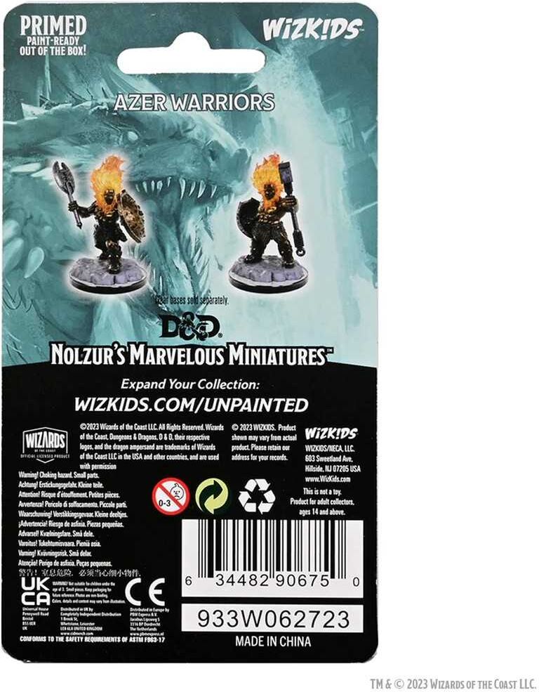 Wiz Kids LLC D;D Nolzur’s Marvelous Miniatures: Azer Warriors for Dungeons & Dragons