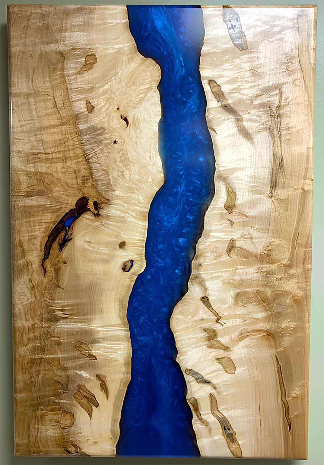 Esstisch River Table Massiv Tische 220x100 Flusstisch Epoxidharz Meer Waterfall