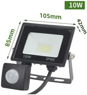 Discount Dollar Deals LED PIR Motion Sensor Floodlight Outdoor Wall Light, Waterproof Floodlight Garden White Light white 30w