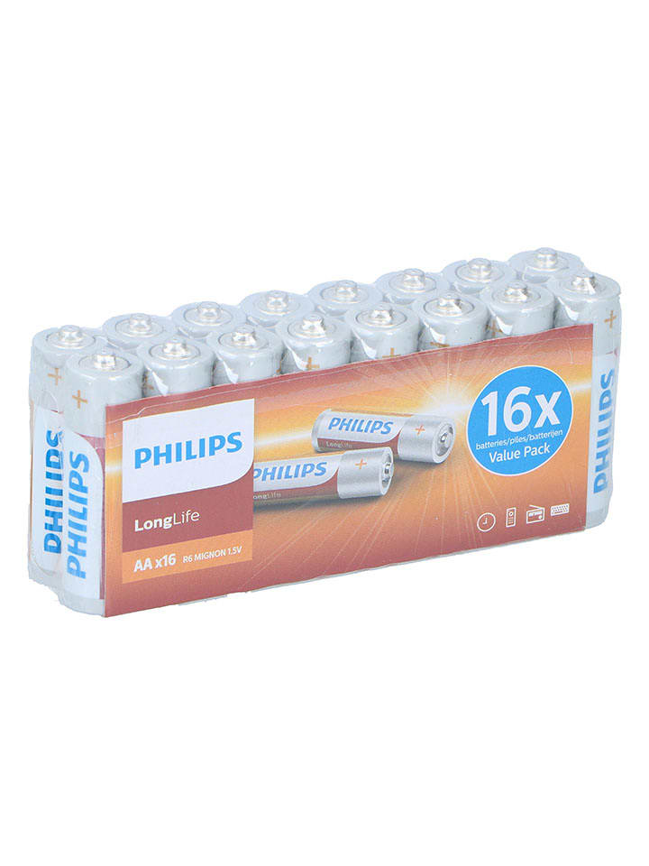 Philips AA-Batterien R6 - 16 Stück - onesize