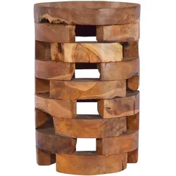 vidaXL Nachttisch 30x30x45 cm Massivholz Teak