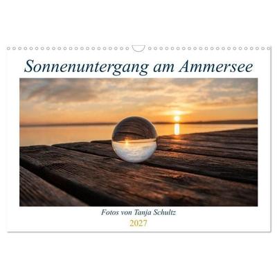 Sonnenuntergang am Ammersee (Wandkalender 2027 DIN A3 quer), CALVENDO Monatskalender