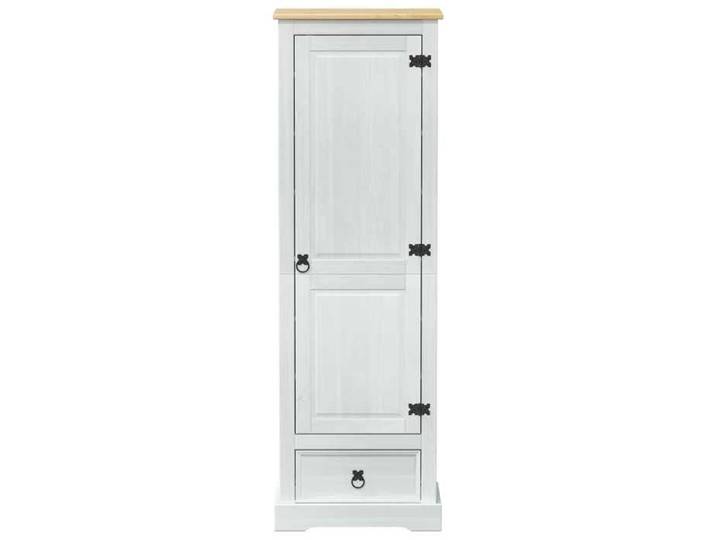 CHIC Armoires Blanc 55 x 38 x 170 cm en Pin massif avec rangement spacieux &cxh23o